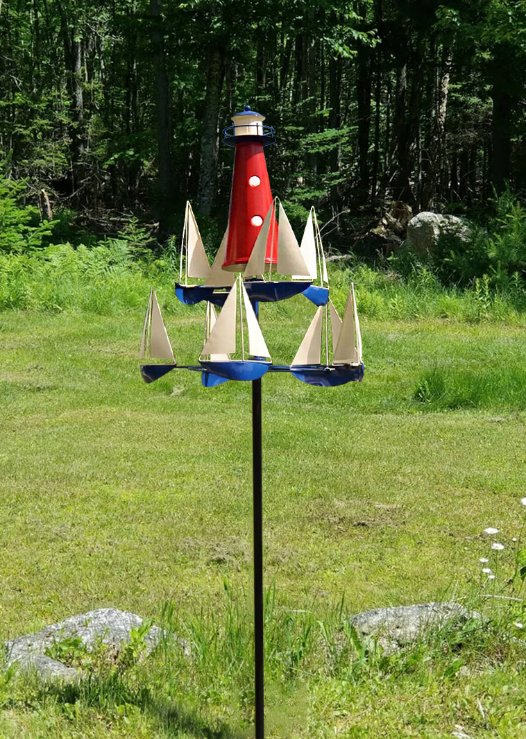Modern Outdoor Kinetic Wind Garden Sculpture