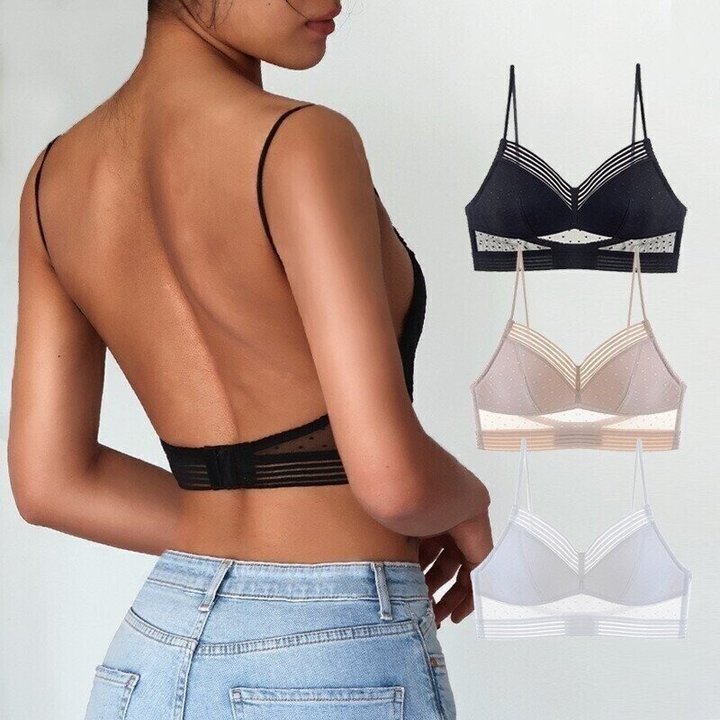 Comfortable Low Back Wireless Support Bra - Cofik