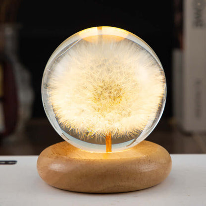 Colorful Kids Nightlight Soft Glow Lamp Wooden Base