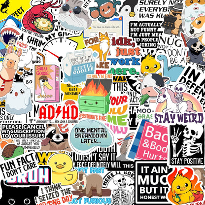 Funny Quote Sticker Pack of 130