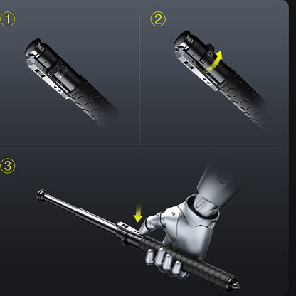 Tactical Folding Walking Stick for Hiking Safety