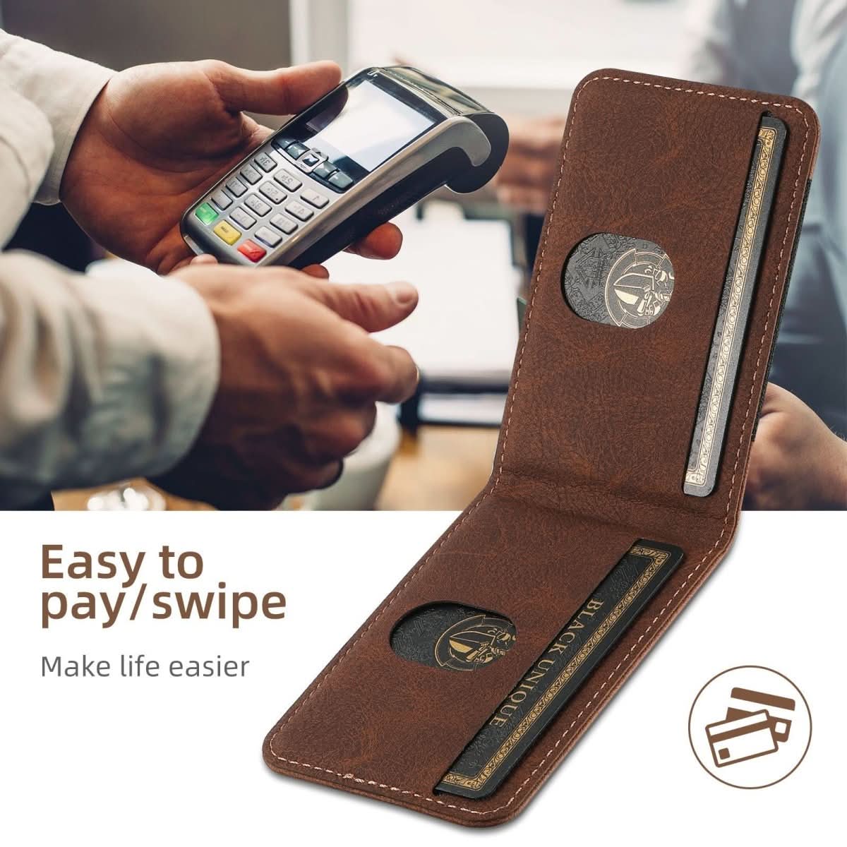 Luxury Phone Case with Card Slot and Kickstand