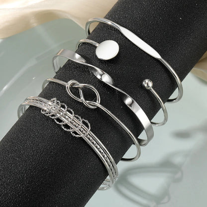 Chic 5 Pack Twist Bangles Set