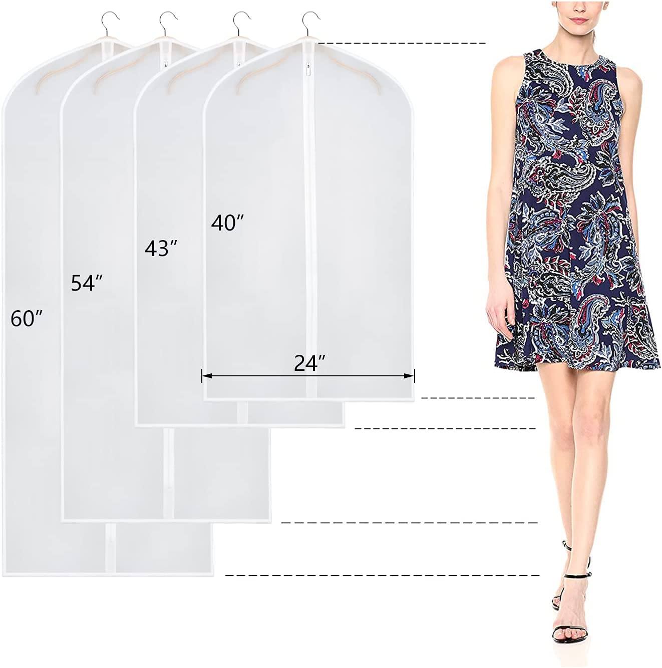 Clear 6-Pack Clothing Storage Bags