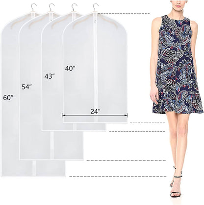 Clear 6-Pack Clothing Storage Bags