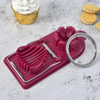 Easy Use Stainless Steel Egg Cutter