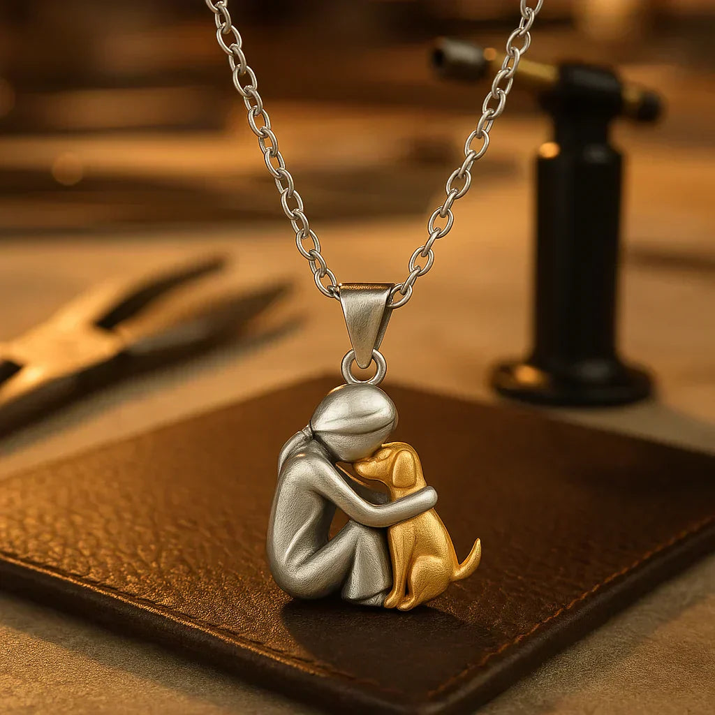 Pet Love Dog Owner Heart Necklace - Cofik