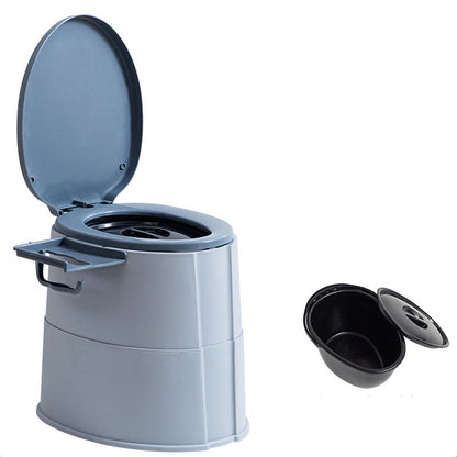 Compact Round Floor Mount Toilet Bowl for Bathroom