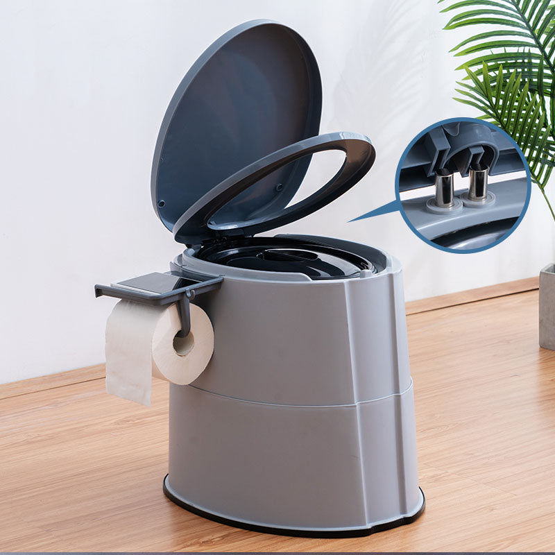 Compact Round Floor Mount Toilet Bowl for Bathroom