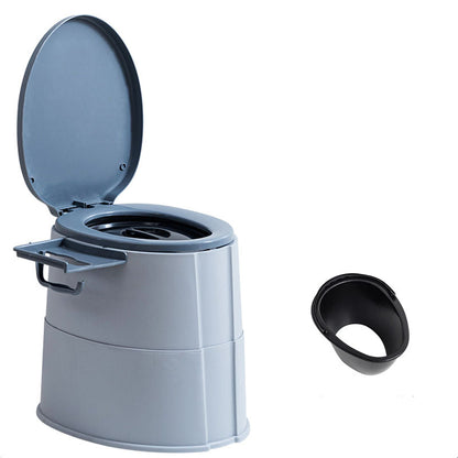Compact Round Floor Mount Toilet Bowl for Bathroom