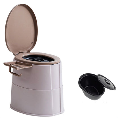 Compact Round Floor Mount Toilet Bowl for Bathroom