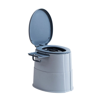 Compact Round Floor Mount Toilet Bowl for Bathroom