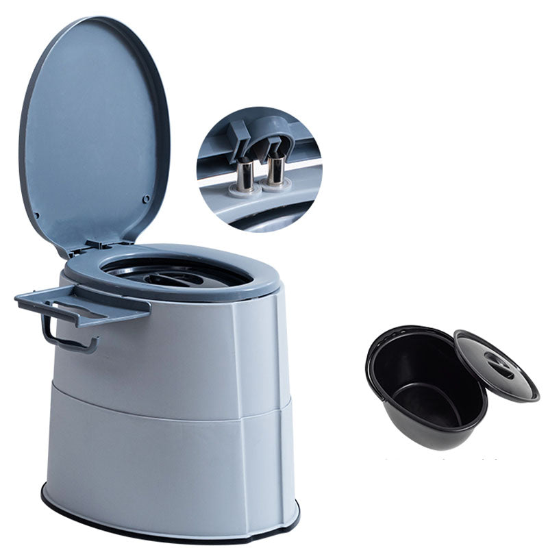 Compact Round Floor Mount Toilet Bowl for Bathroom