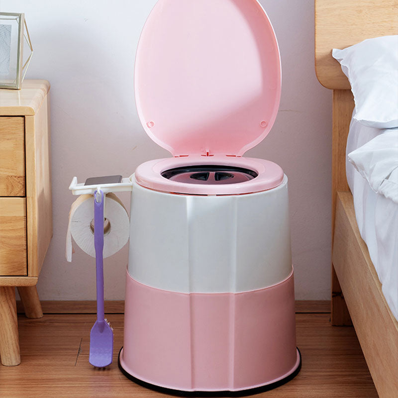 Compact Round Floor Mount Toilet Bowl for Bathroom