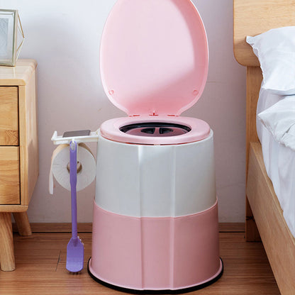 Compact Round Floor Mount Toilet Bowl for Bathroom