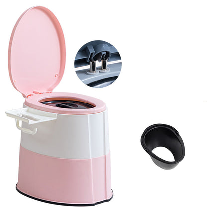 Compact Round Floor Mount Toilet Bowl for Bathroom