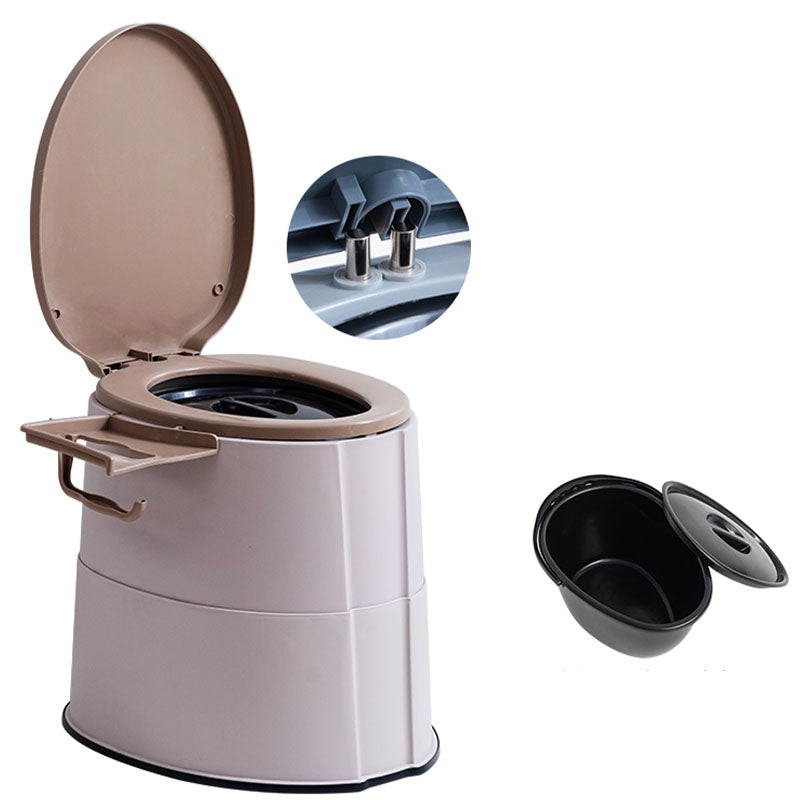 Compact Round Floor Mount Toilet Bowl for Bathroom