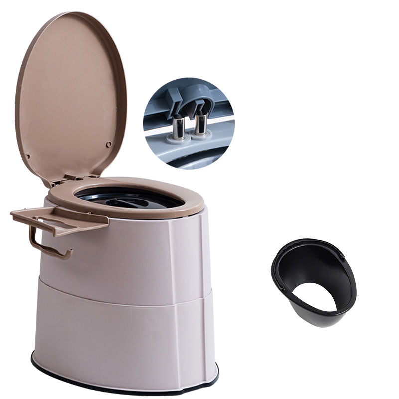 Compact Round Floor Mount Toilet Bowl for Bathroom