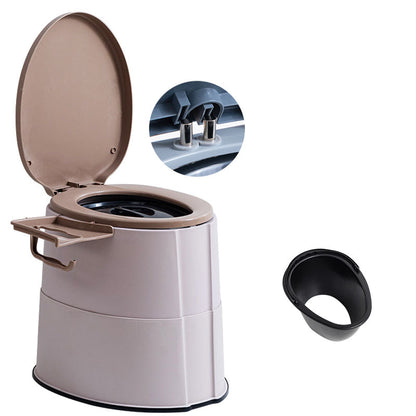 Compact Round Floor Mount Toilet Bowl for Bathroom