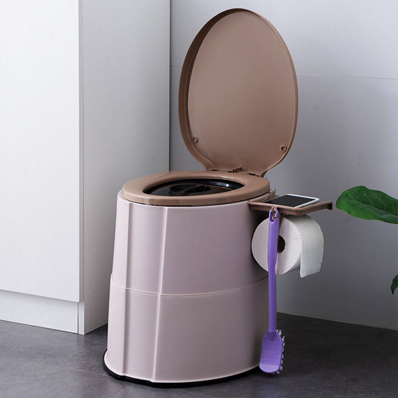 Compact Round Floor Mount Toilet Bowl for Bathroom