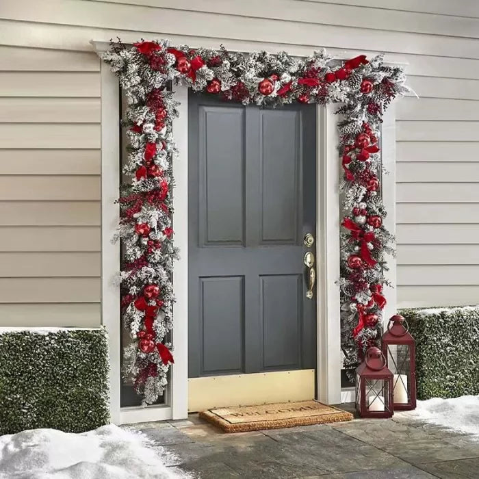 LED Lit Holiday Greenery Garland