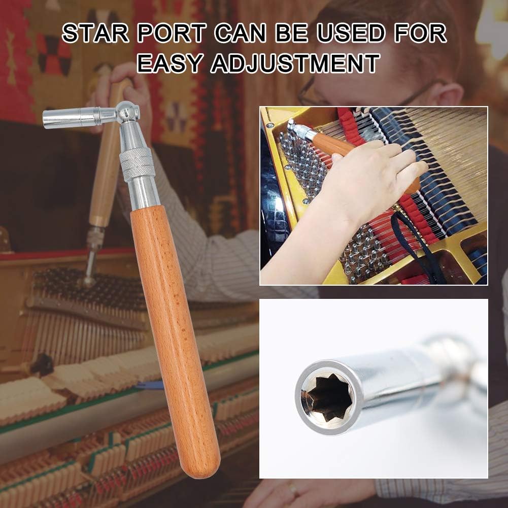 Deluxe 16-Piece Piano Tuner Tool Set with Case
