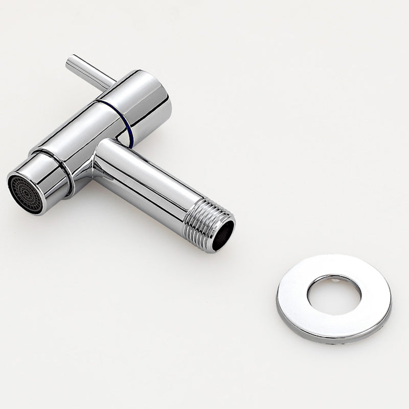 Modern Single Handle Bathroom Faucet Solid Brass