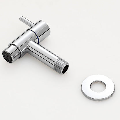Modern Single Handle Bathroom Faucet Solid Brass
