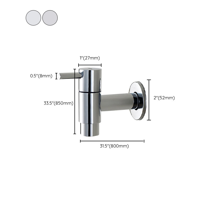 Modern Single Handle Bathroom Faucet Solid Brass