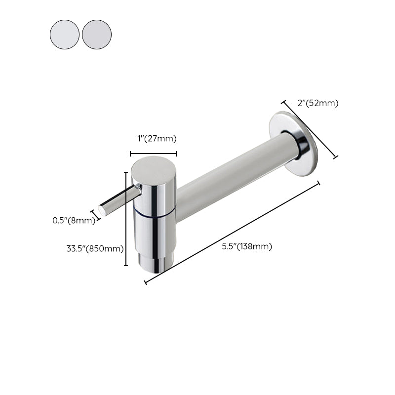 Modern Single Handle Bathroom Faucet Solid Brass