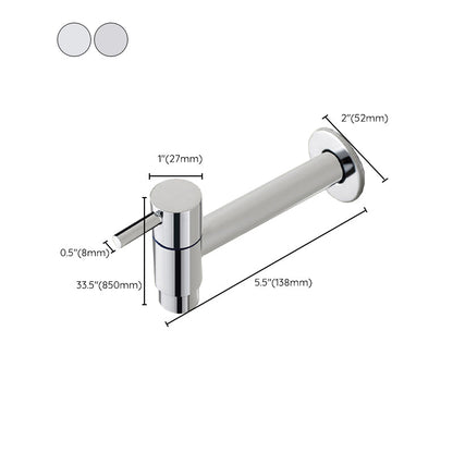 Modern Single Handle Bathroom Faucet Solid Brass