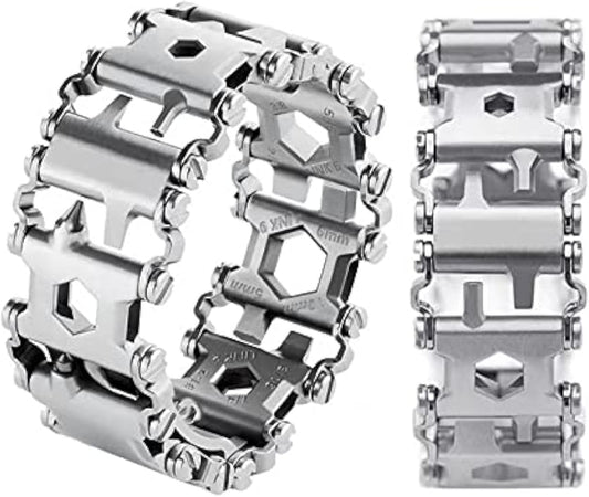 Tactical 29-in-1 Metal Survival Tool Watch Bracelet - Cofik
