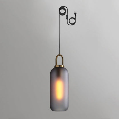 Sleek Hanging Glass Pendant Light