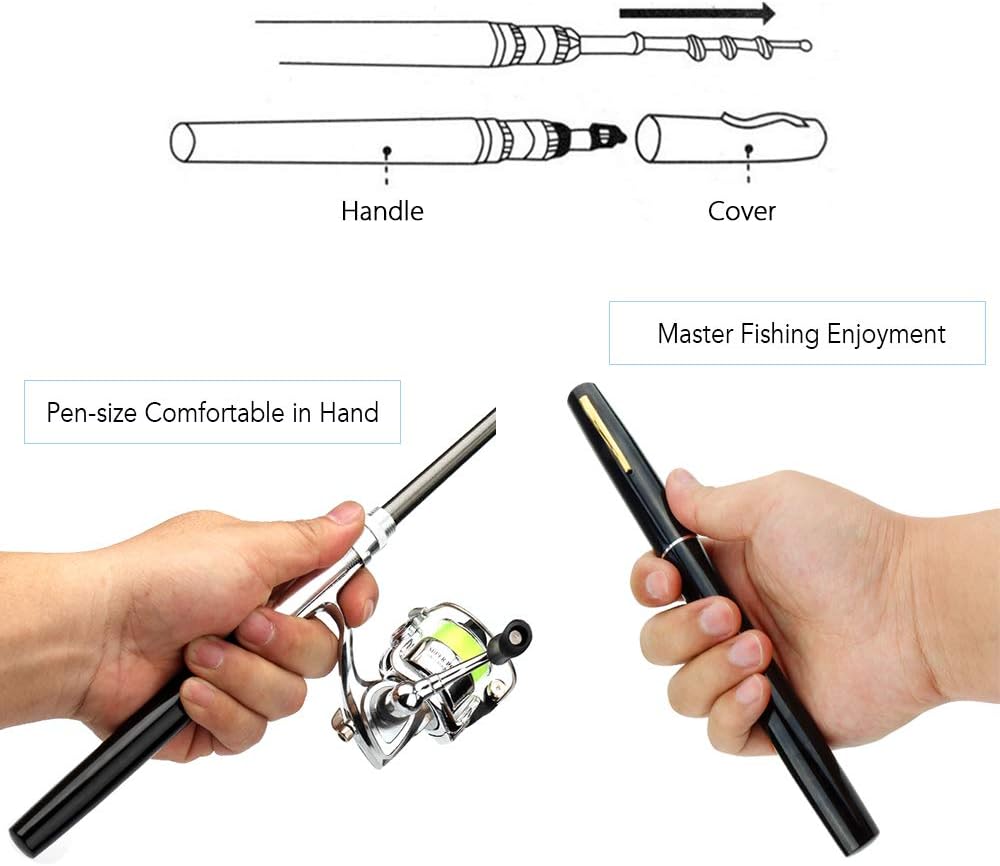 Portable Mini Fishing Rod Set with Reel