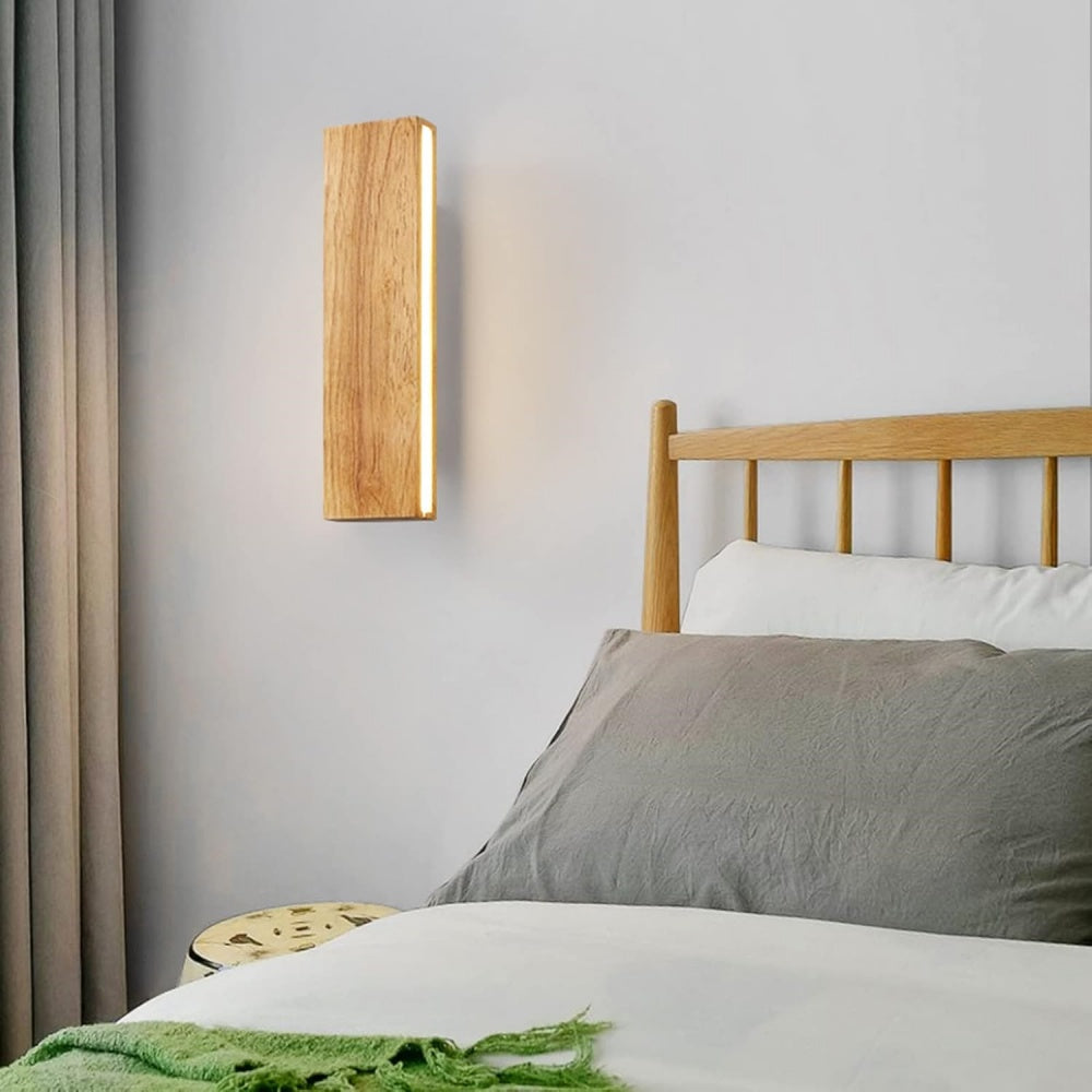 Adjustable Wood LED Wall Light