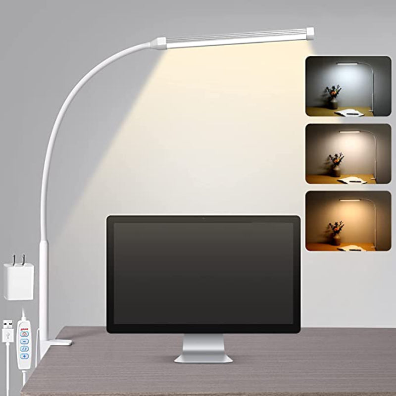Bright Adjustable Desk Light with USB Port
