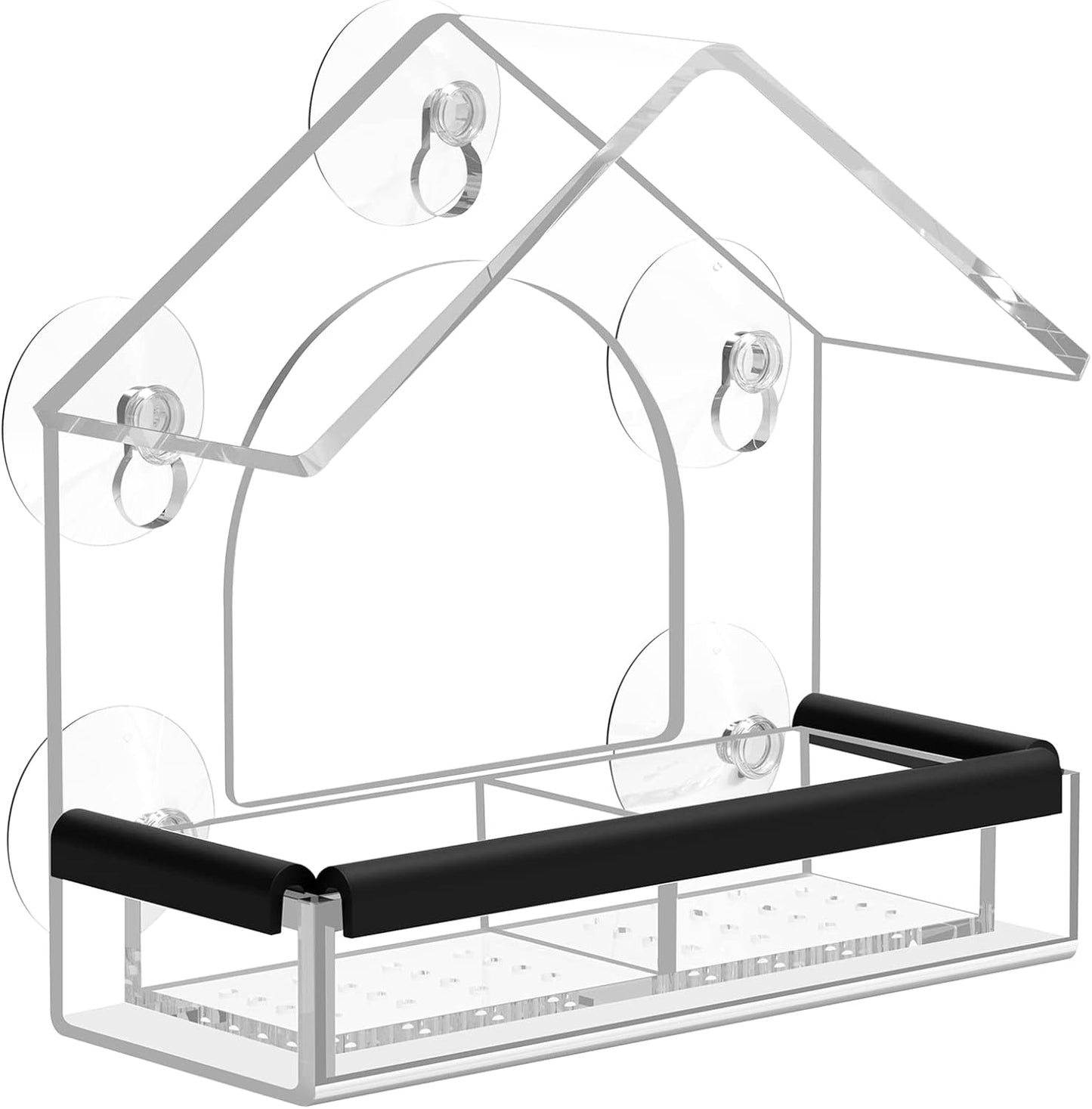 Clear Bird Feeder Window Mount Suction Cup House