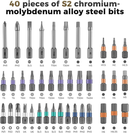 Ultimate 42-Piece Screwdriver Kit with Magnetic Handle