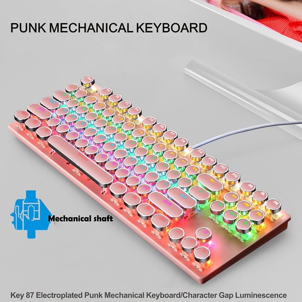 Pro Gamer Keyboard RGB LED Blue Mechanical Keys