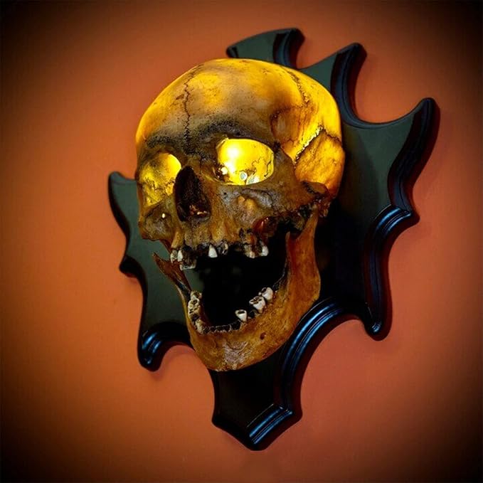 Dark Gothic Skull Table Lamp - Cofik