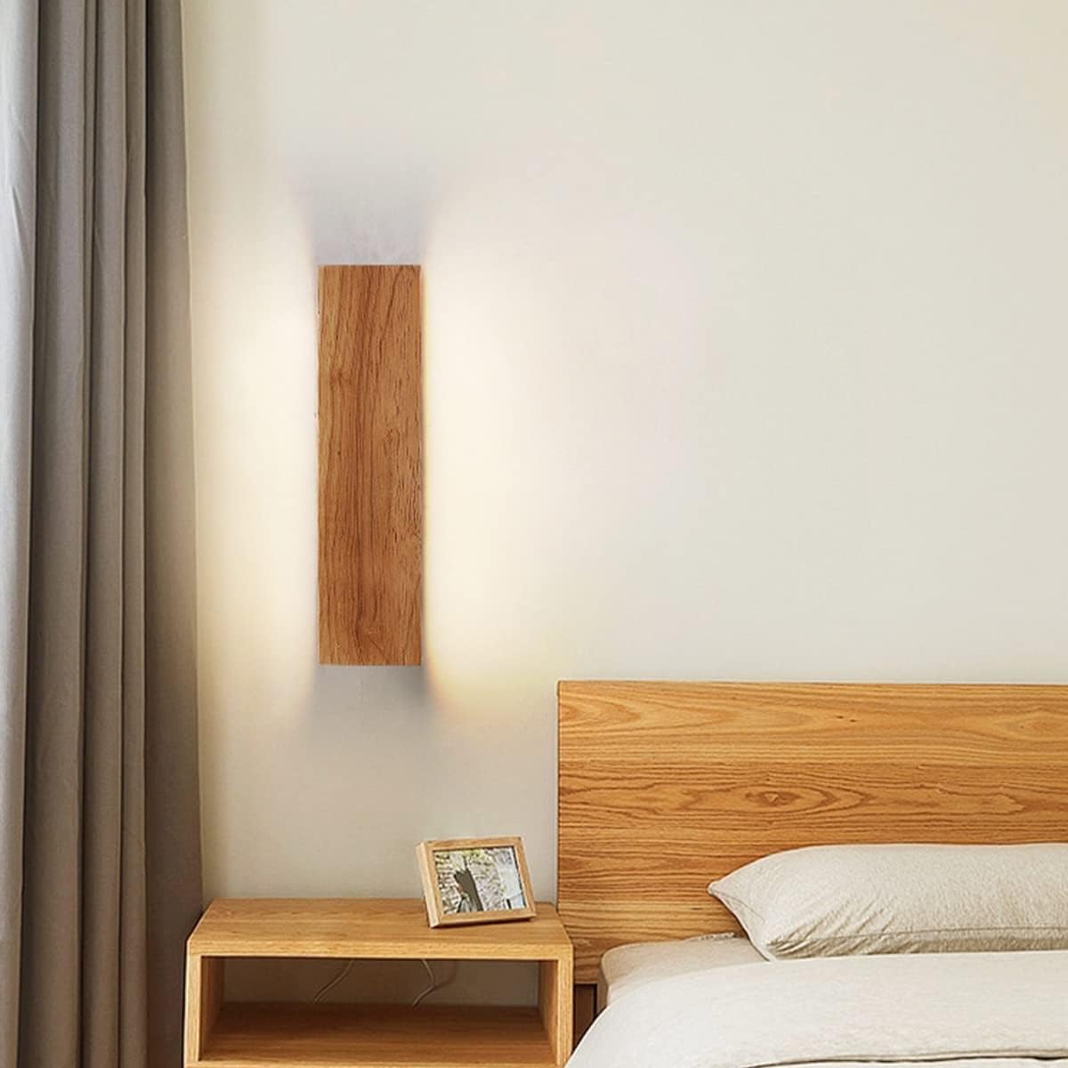 Adjustable Wood LED Wall Light