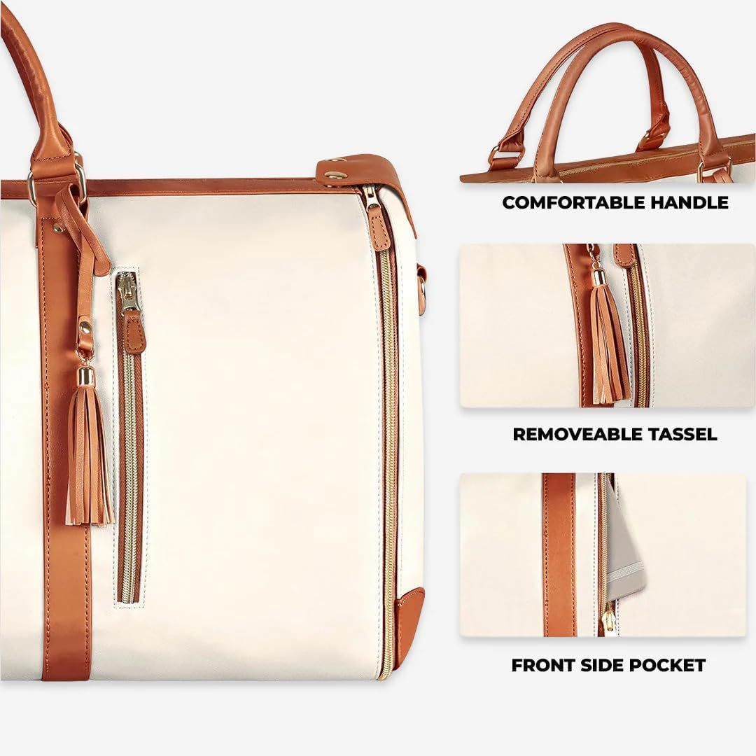 Spacious Folding Ladies Travel Bag with Suit Organizer