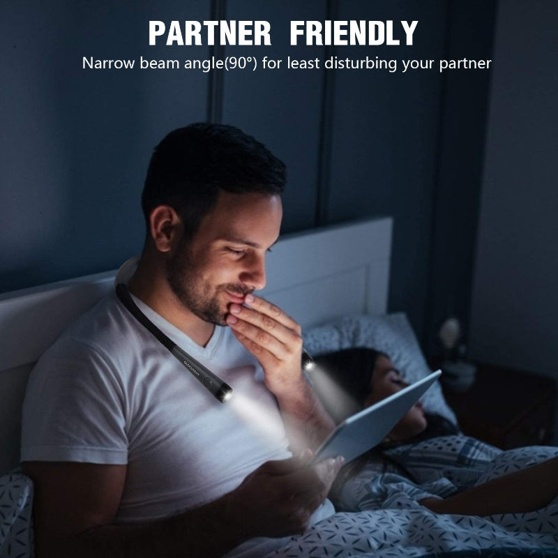 Portable LED Reading Light for Bed and Book