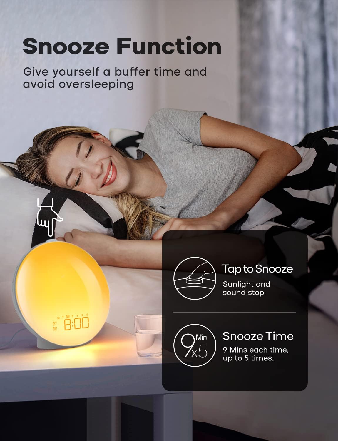 Morning Sunrise Simulation Alarm Clock