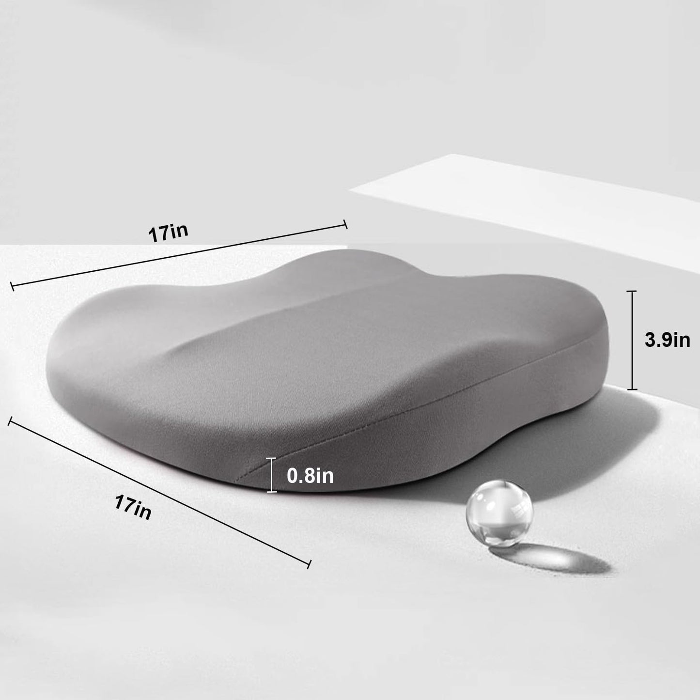 Comfortable Car Seat Cushion with Memory Foam Booster
