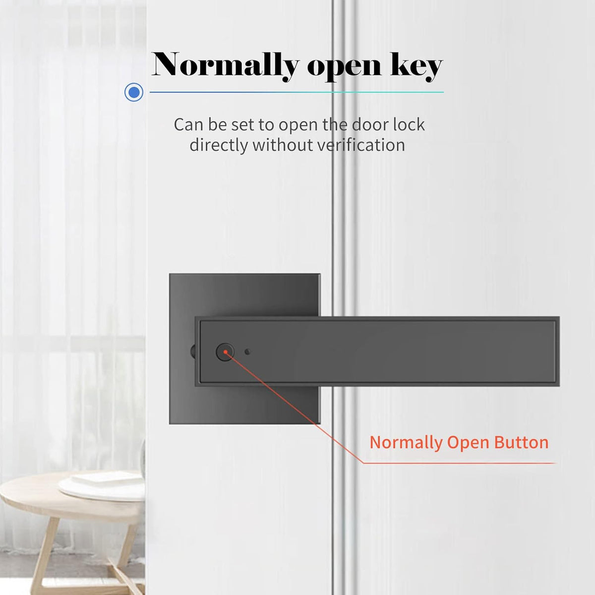 Digital Fingerprint Door Lock with Key and 30 User Codes