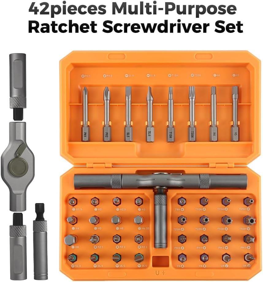 Ultimate 42-Piece Screwdriver Kit with Magnetic Handle