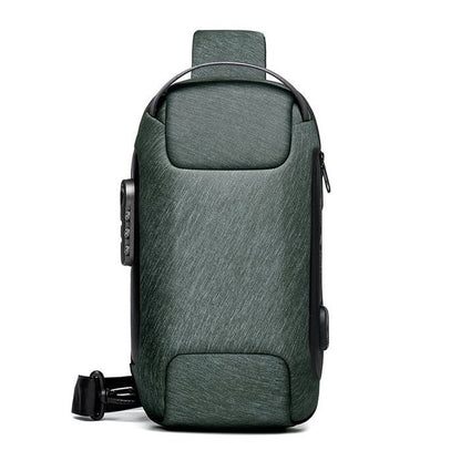 Waterproof Crossbody Bag with USB Charging Port