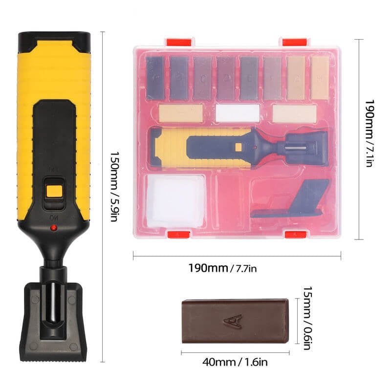 Wood Furniture Repair Kit with Wax & Heat Tool