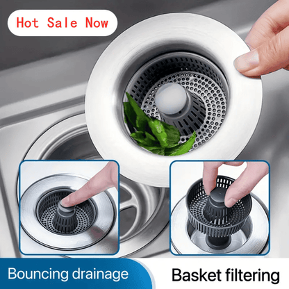 Improved Kitchen Sink Basket Drain Strainer